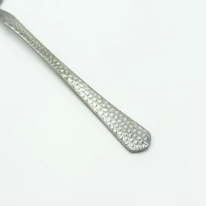 12-Piece Hammered Stainless Steel Flatware Set – Includes 6 Spoons & 6 Forks