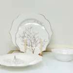 24-piece tree branch porcelain dinnerware set
