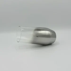 57oz Glass Carafe Pitcher Set with 6 Smoky 16oz Cups - Modern Silver Base (1.7L)