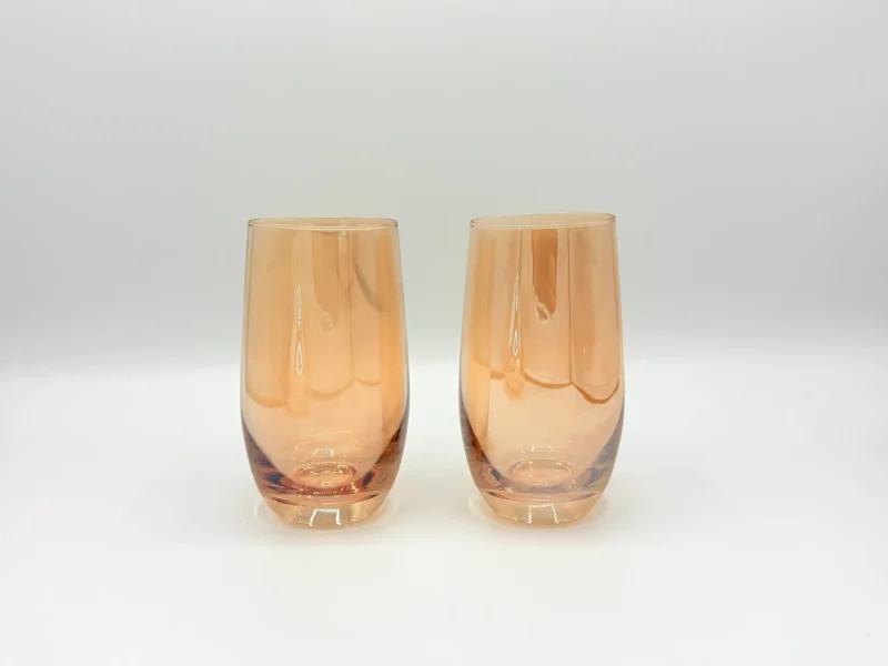 61oz Amber Glass Carafe Pitcher Set with Stopper and 6 Tumblers (1.8L + 410ml)