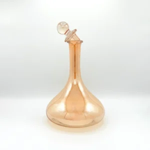 61oz Amber Glass Carafe Pitcher Set with Stopper and 6 Tumblers (1.8L + 410ml)