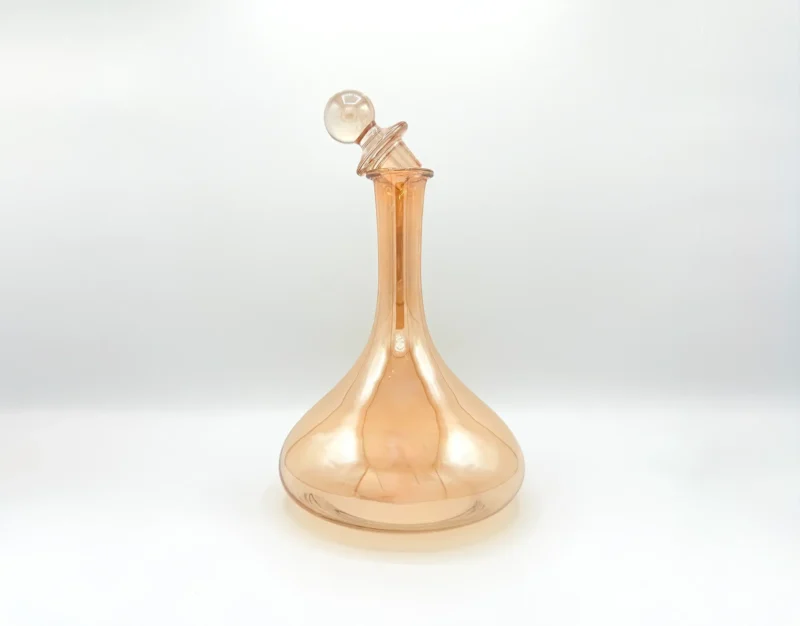 61oz Amber Glass Carafe Pitcher Set with Stopper and 6 Tumblers (1.8L + 410ml)