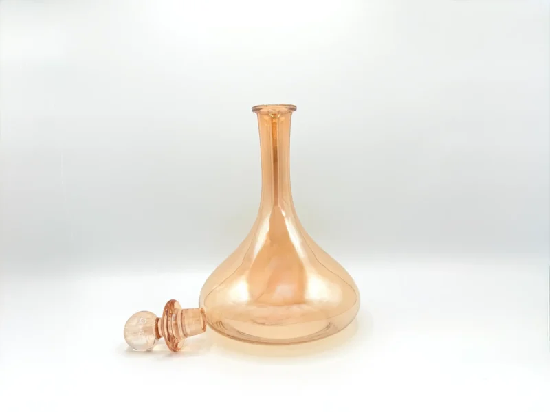 61oz Amber Glass Carafe Pitcher Set with Stopper and 6 Tumblers (1.8L + 410ml)