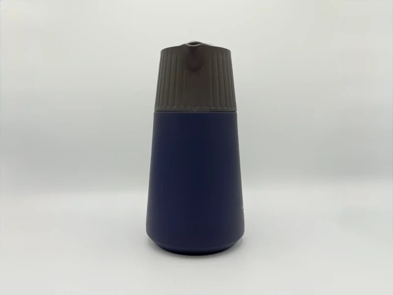 68oz Stainless Steel Thermal Carafe with Temperature Display - Dark Blue & Beige (2L)