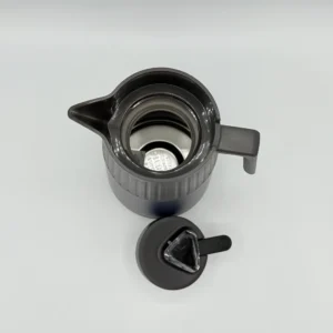 68oz Stainless Steel Thermal Carafe with Temperature Display - Dark Blue & Beige (2L)