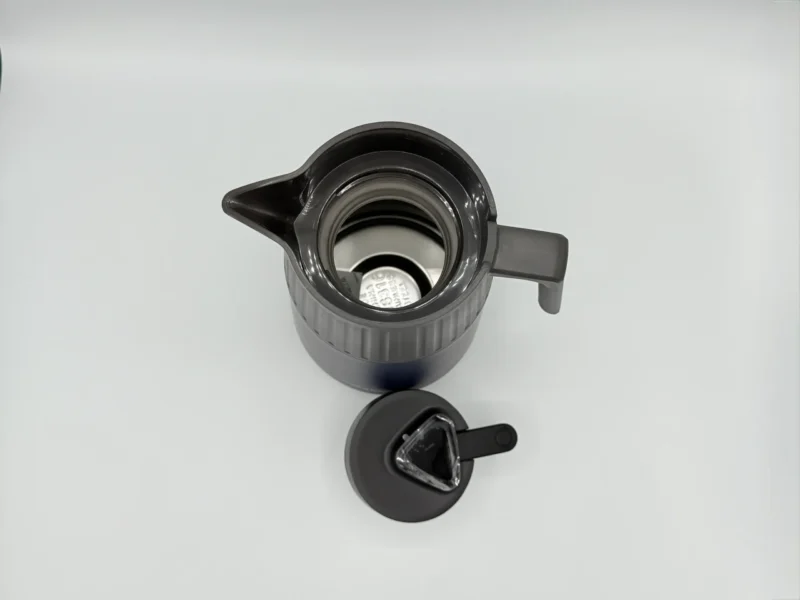 68oz Stainless Steel Thermal Carafe with Temperature Display - Dark Blue & Beige (2L)