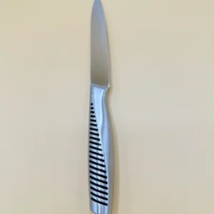 Modern Stainless Steel Knife Set with Block, 7-Piece Kitchen Set with Storage Stand