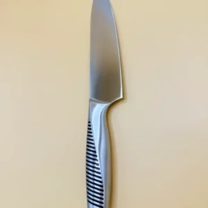 Modern Stainless Steel Knife Set with Block, 7-Piece Kitchen Set with Storage Stand