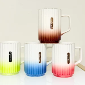 ceramic mug with ombre gradient