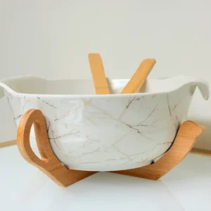 ceramic salad bowl set