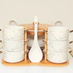 ceramic soup bowl set with warmer