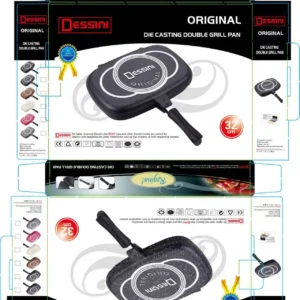 Die Casting Double Grill Pan – 12.6 in, Non-Stick