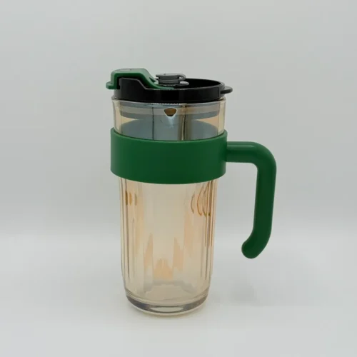 glass-tumbler-with-handle-lid-780ml Glass Tumbler with Handle and Lid – Reusable Drinking Cup for Hot & Cold Beverages, Straw-Friendly, Leak-Proof Travel Mug