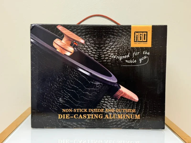 Nonstick Cooking Pot with Glass Lid - 9.5in & 11in (Black or White)