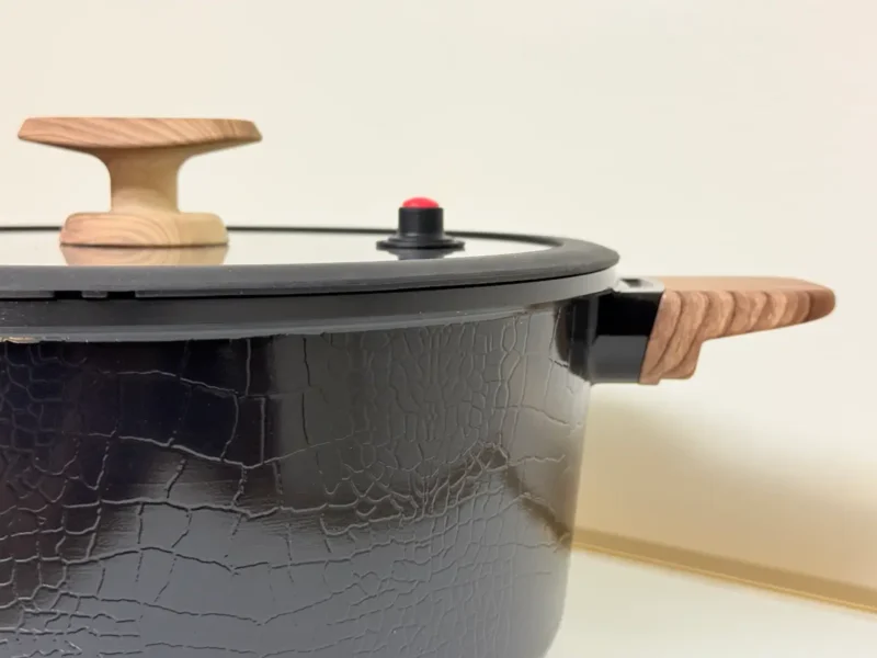 Nonstick Cooking Pot with Glass Lid - 9.5in & 11in (Black or White)