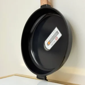 Nonstick Frying Pan with Glass Lid - 9.5in & 11in (Black or White)