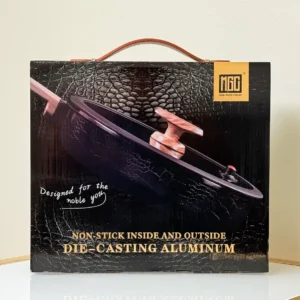 Nonstick Frying Pan with Glass Lid - 9.5in & 11in (Black or White)