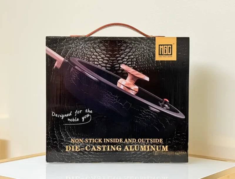 Nonstick Frying Pan with Glass Lid - 9.5in & 11in (Black or White)