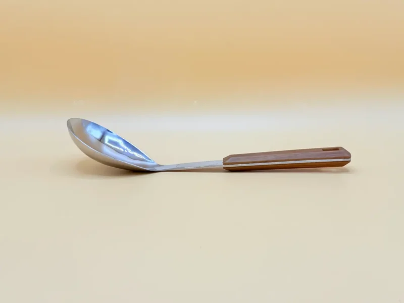 premium-7-piece-stainless-steel-kitchen-utensil-set-heat-resistant-dishwasher-safe-countertop-stand-5 7-Piece Stainless Steel Kitchen Utensil Set with Faux Wood-Textured Handle - Light Brown, Brown, Black