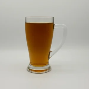 Set of 2 Clear Glass Cups with Comfortable Handles