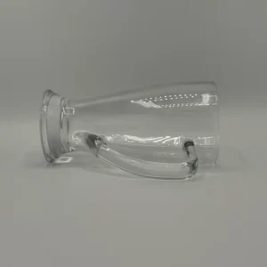 Set of 2 Clear Glass Cups with Comfortable Handles