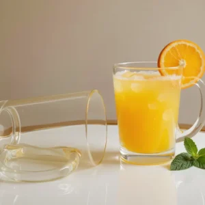 clear glass mugs with handle