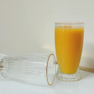 ribbed highball glasses