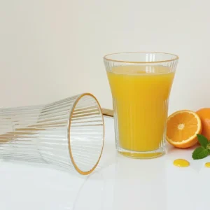 textured drinking glasses