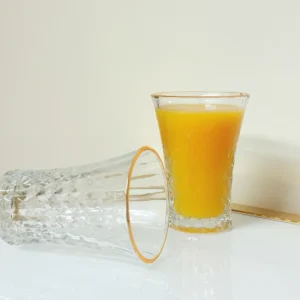 textured glass tumblers