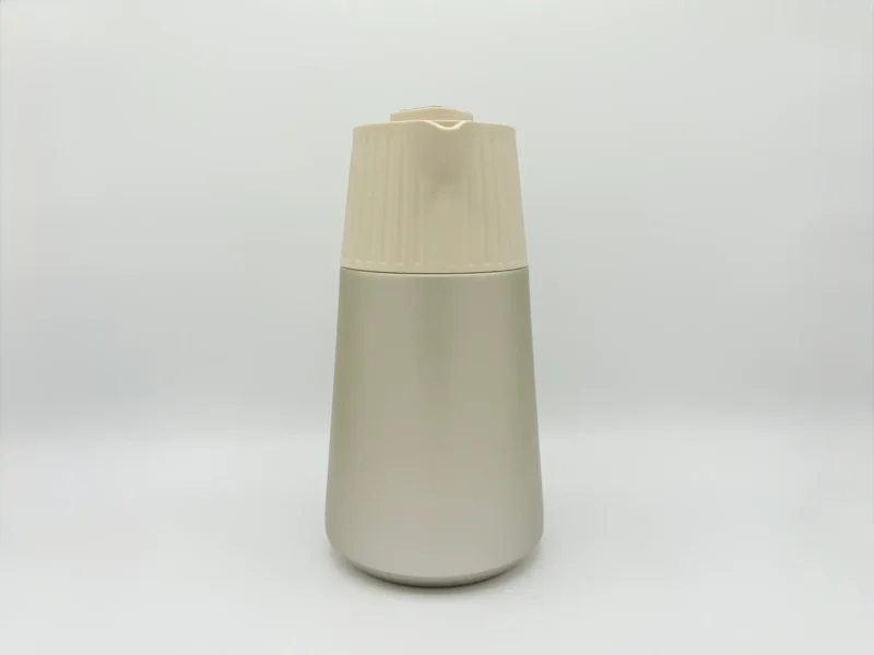 68oz Stainless Steel Thermal Carafe with Temperature Display - Dark Blue & Beige (2L)