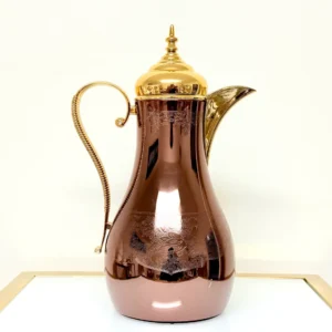 Elegant Thermal Coffee Carafe with Gold Handle - 1L Insulated Server (Cream or Mocha)