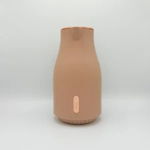 Insulated Thermal Carafe - 68 oz (2L) with Easy-Press Lid and Ergonomic Handle (Cream, Brown, Gray)