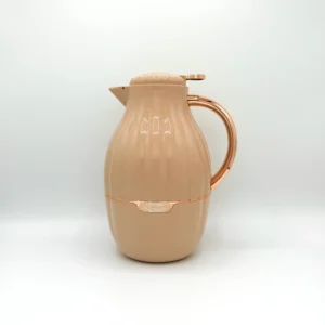 Large Stainless Steel Thermos Vacuum Flask - Cream, Mint Green & Brown | Leak-Proof, Insulated