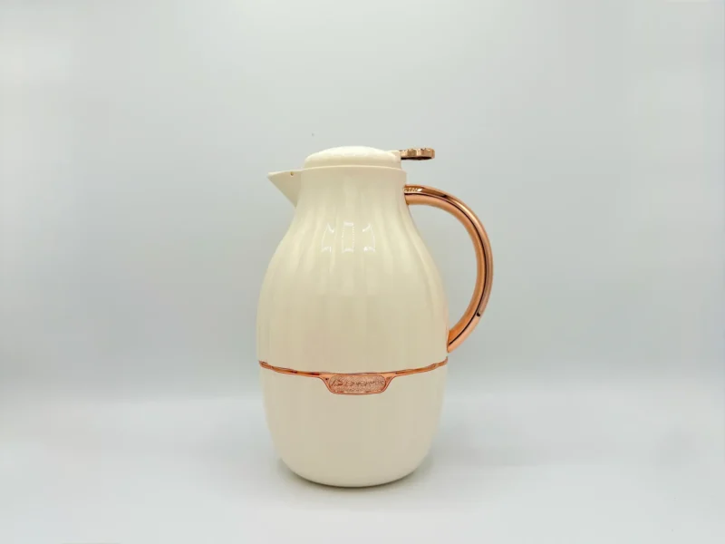 Large Stainless Steel Thermos Vacuum Flask - Cream, Mint Green & Brown | Leak-Proof, Insulated