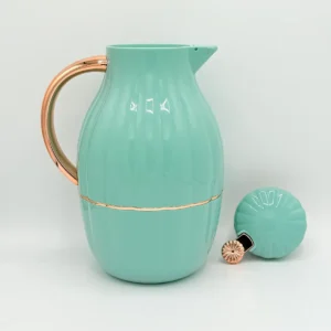 Large Stainless Steel Thermos Vacuum Flask - Cream, Mint Green & Brown | Leak-Proof, Insulated