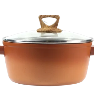 Non-Stick Gradient Pink Casserole with Lid