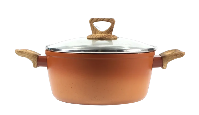 Non-Stick Gradient Pink Casserole with Lid
