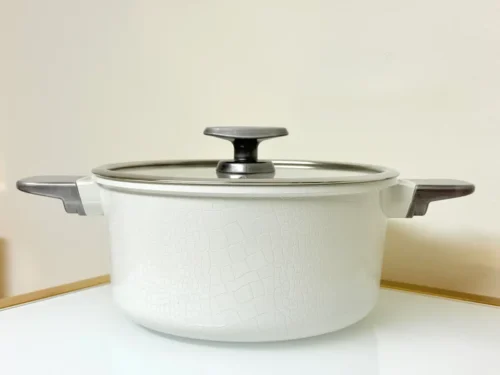 nonstick cooking pot with glass lid