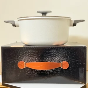 Nonstick Cooking Pot with Glass Lid - 9.5in & 11in (Black or White)