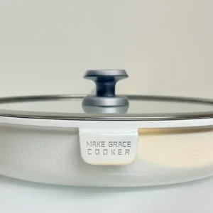 Nonstick Frying Pan with Glass Lid - 9.5in & 11in (Black or White)