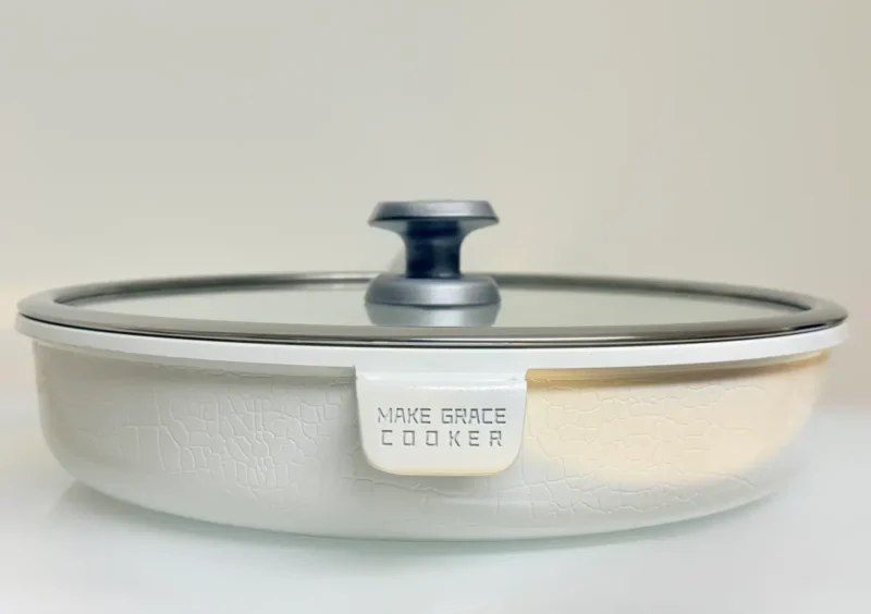 Nonstick Frying Pan with Glass Lid - 9.5in & 11in (Black or White)