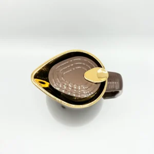 1.6L Glass-Lined Thermal Carafe with Gold Lid - Gradient Red & Brown