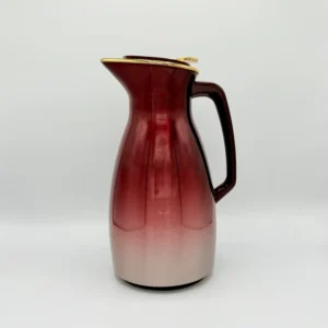 1.6L Glass-Lined Thermal Carafe with Gold Lid - Gradient Red & Brown
