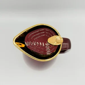 1.6L Glass-Lined Thermal Carafe with Gold Lid - Gradient Red & Brown