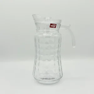 1-7l-glass-pitcher-set-with-6-cups-clear-pitcher Glass Pitcher Set with Glasses - 57.5oz Pitcher + Six 9.4oz Glasses - Amber or Clear