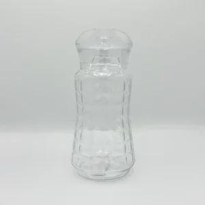 1-7l-glass-pitcher-set-with-6-cups-clear-pitcher-front Glass Pitcher Set with Glasses - 57.5oz Pitcher + Six 9.4oz Glasses - Amber or Clear