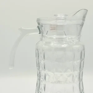 1-7l-glass-pitcher-set-with-6-cups-clear-pitcher-zoom Glass Pitcher Set with Glasses - 57.5oz Pitcher + Six 9.4oz Glasses - Amber or Clear