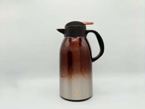 2.2L (74 oz) Glass-Lined Thermal Carafe with Push Button Lid - Gradient Black & Brown