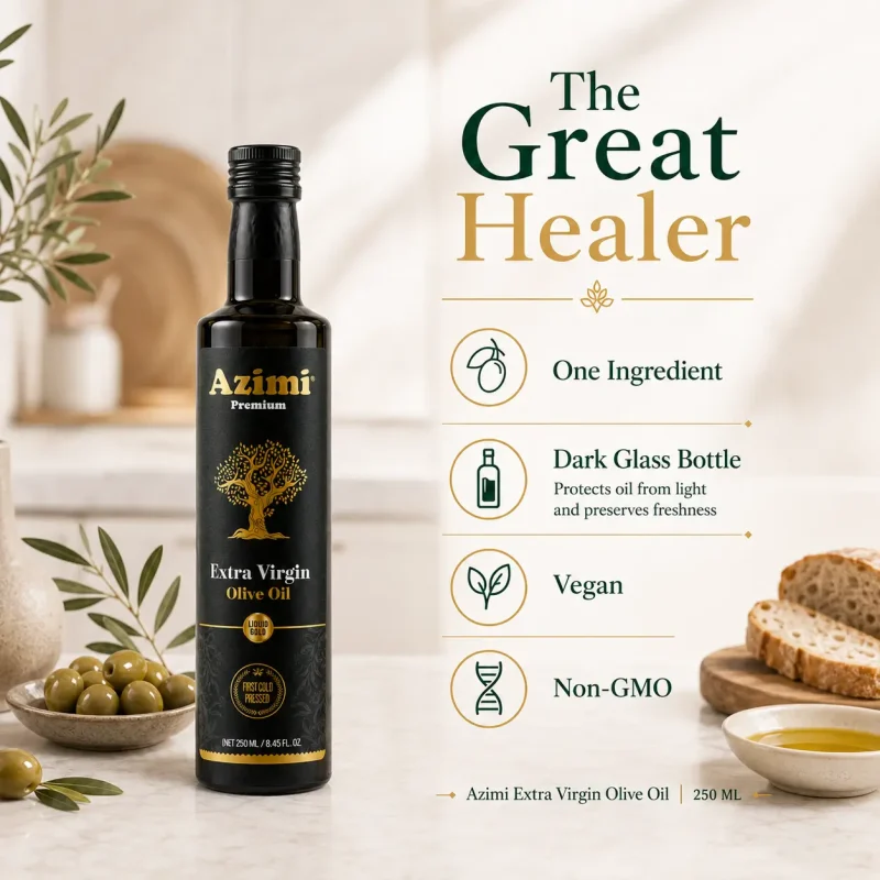 azimi-premium-250ml-extra-virgin-olive-oil-benefits Azimi Premium 250ml extra virgin olive oil with product benefits