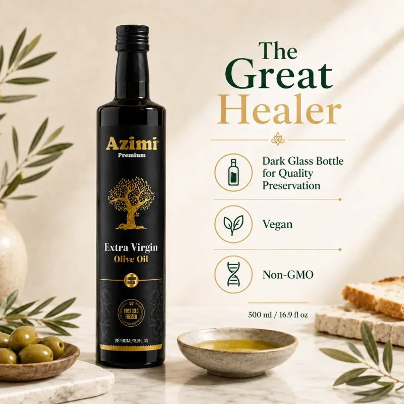 azimi-premium-500ml-extra-virgin-olive-oil-benefits Azimi Premium 500ml extra virgin olive oil with vegan product benefits